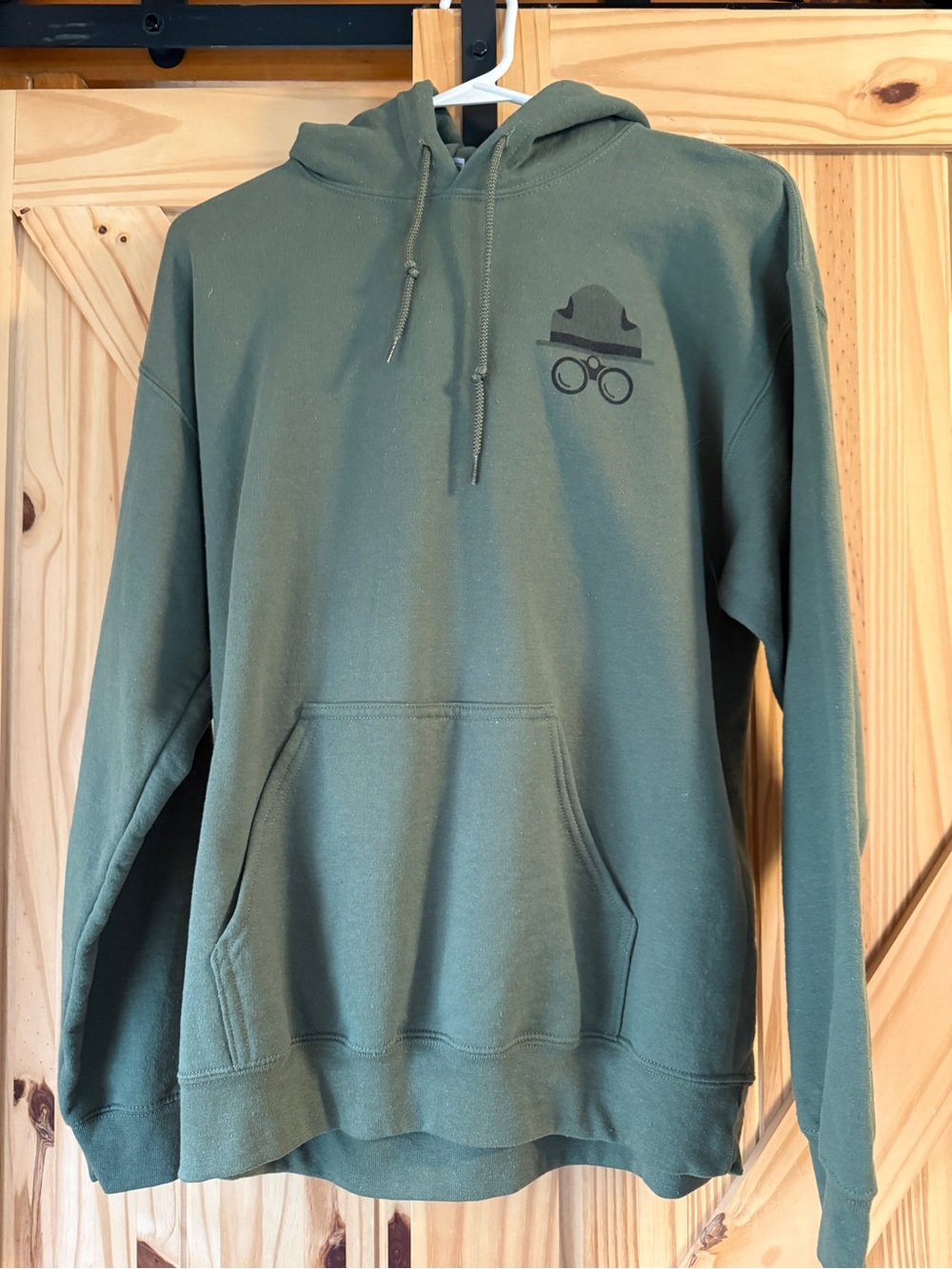 New! Olive Green Hoodie with State Park graphic.